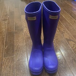 Big girls Hunter raining boots US size 5